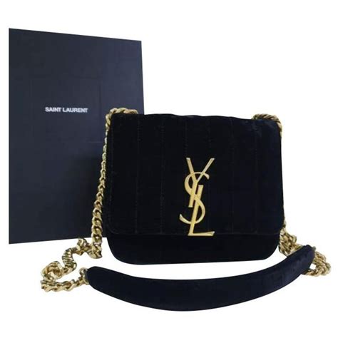 ysl vicky bag velvet|ysl monogram crossbody bag.